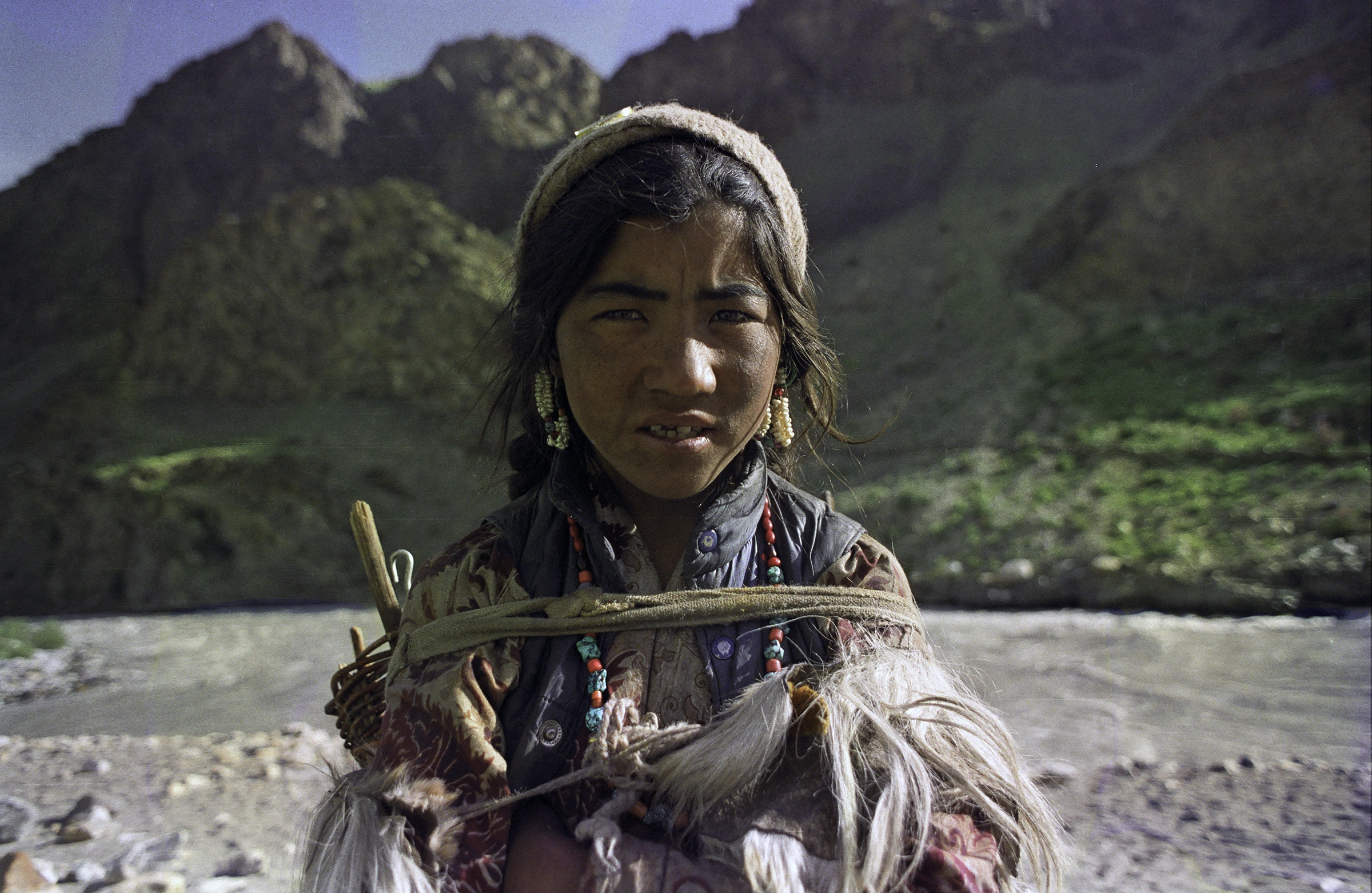 dung collector in Zanskar